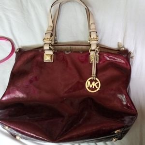 Michael kors purse Burgundy large size
